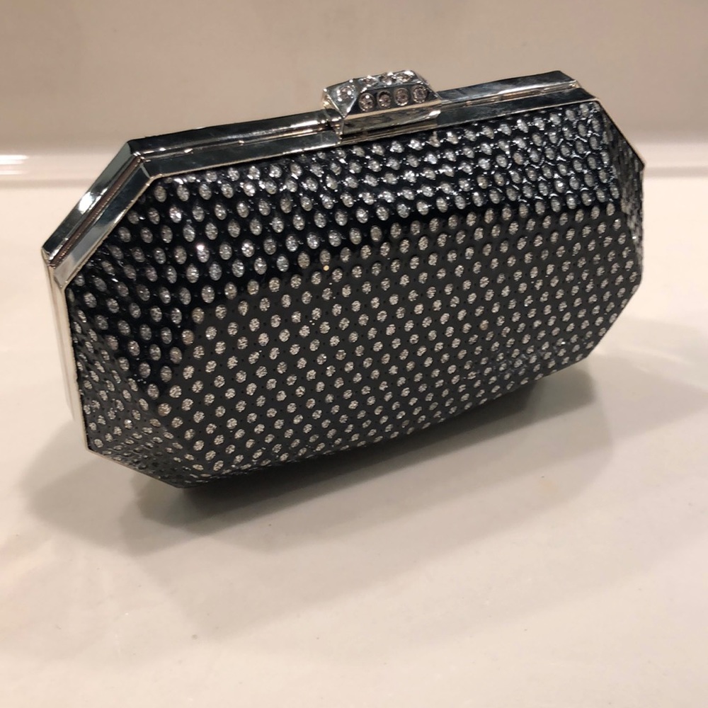 Geometric Glitter Glamour Clutch
